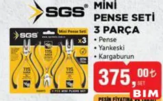 SGS MİNİ PENSE SETİ 3 PARÇA